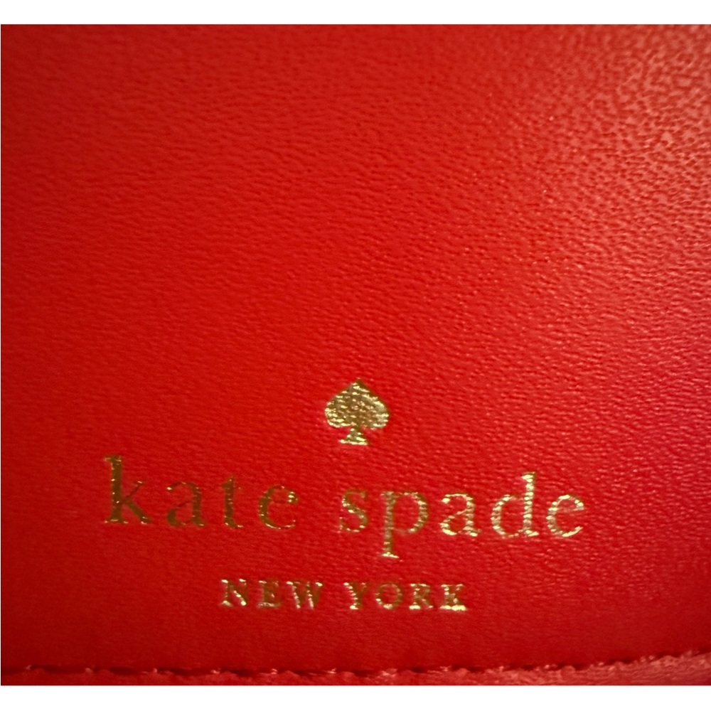 SOLD KATE SPADE Callie Mulberry Street Tri-fold Pebble Leather Wallet Clutch - Picture 4 of 8